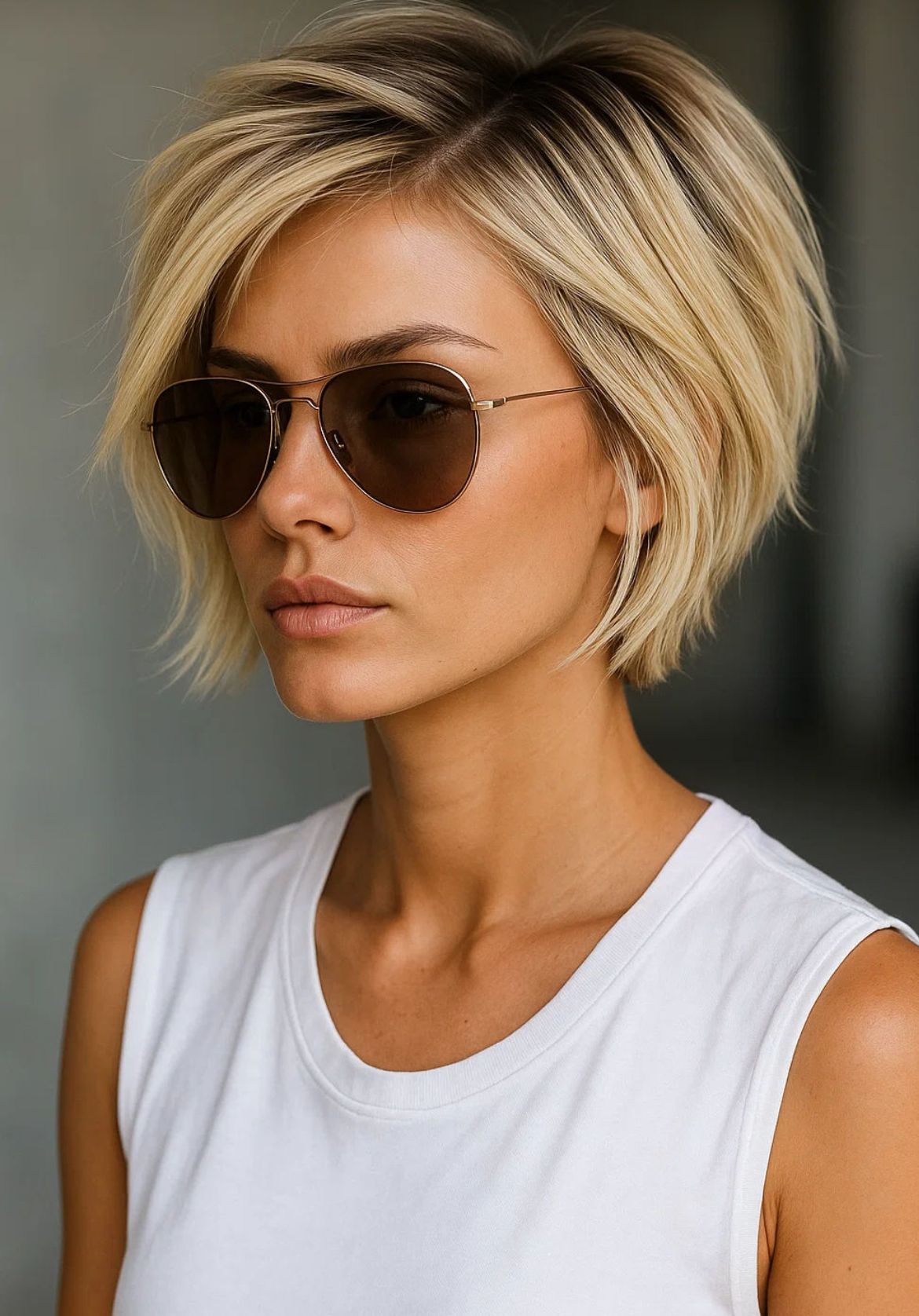 Coupe courte effilée femme moderne 9