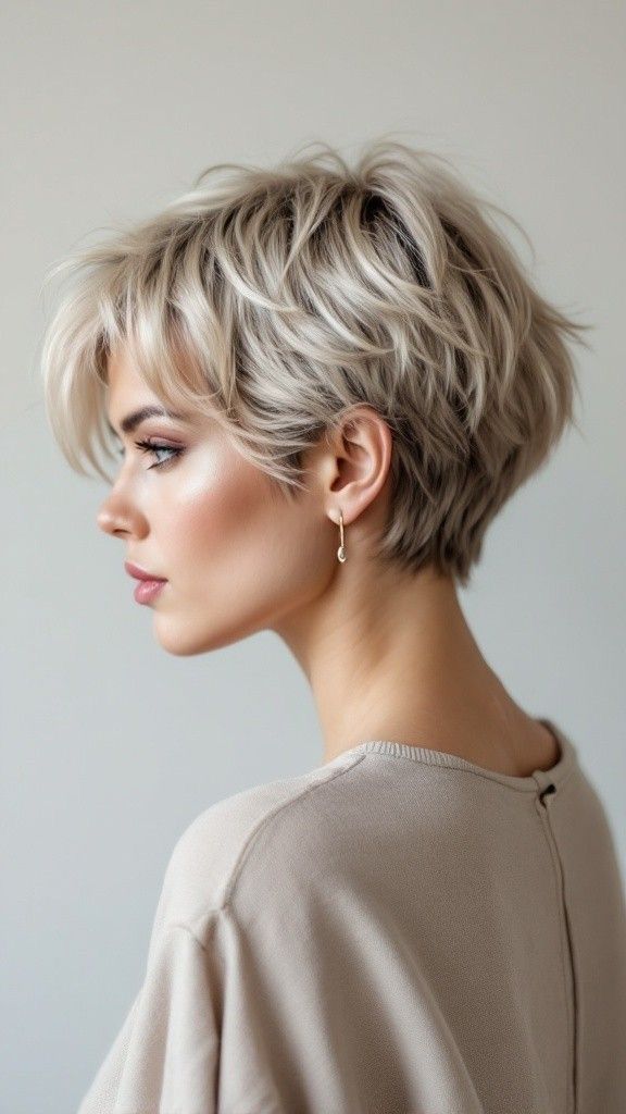 Coupe courte effilée femme moderne 11