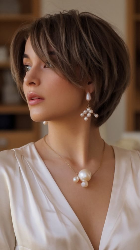 Coupe courte effilée femme moderne 5