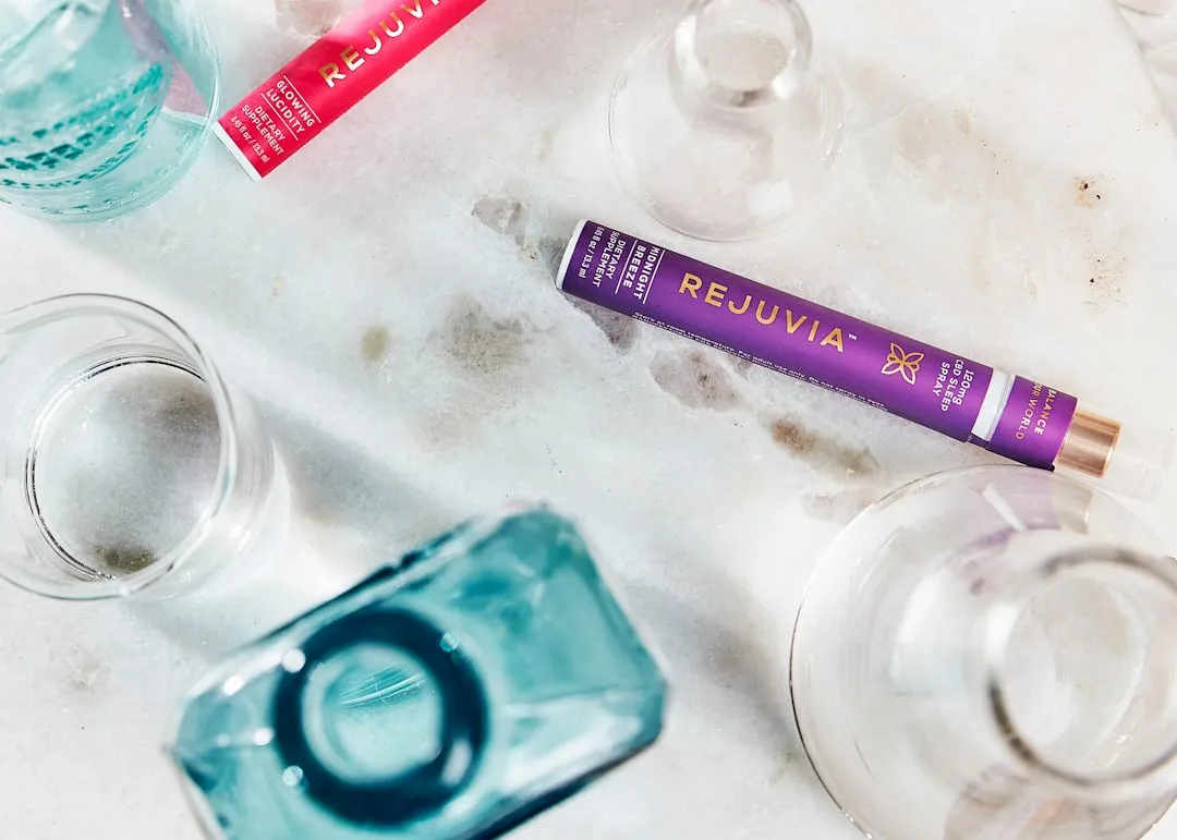 purple and white labeled pack